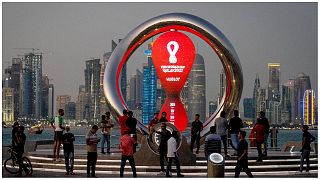 ساعة العد التنازلي الرسمية للوقت المتبقي لانطلاق كأس العالم 2022، في الدوحة-قطر