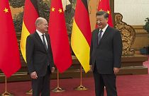 Olaf Scholz de visita à China