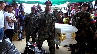 Momento del nuevo entierro de Mayimbú