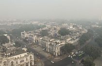 Neu Delhi im Smog
