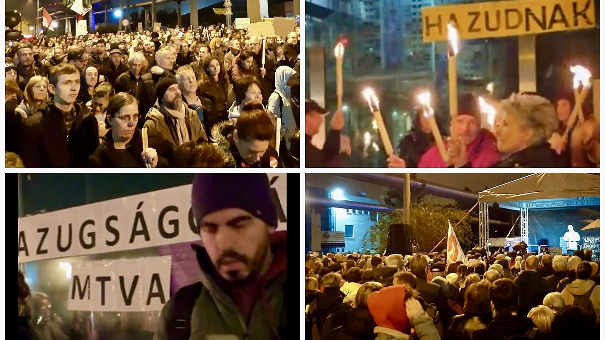 Sokan osztottak meg képeket a közösségi oldalakon a tüntetésről