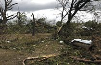 Destruição em Powderly, Texas