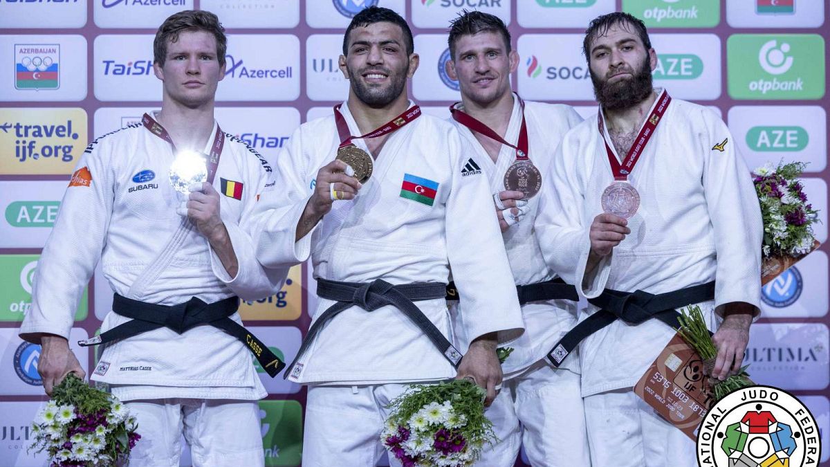 L'Azerbaïdjanais Saeid Mollaei s'est imposé à Bakou en -81 kg, samedi 5 novembre 2022.