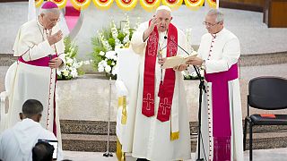 O Santo Padre rezou "pela Ucrânia martirizada"
