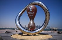 L'installazione che accoglie i visitatori  in Qatar, paese ospitante dei Mondiali di calcio