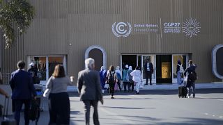Вход в павильон Конференции ООН по климату в Шарм-эль-Шейхе