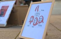 Protestas en Varsovia en solidaridad con Mahsa Amini