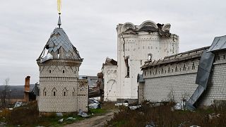 كنيسة مدمرة في دونيتسك الأوكرانية