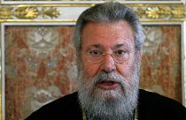 FILE - Cyprus' Orthodox Christian church Archbishop Chrysostomos II, September 2011