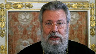 FILE - Cyprus' Orthodox Christian church Archbishop Chrysostomos II, September 2011