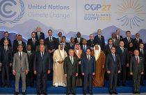 Algunos de los líderes en la COP27.