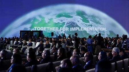 Secretary-General of the United Nations Antonio Guterres, Egyptian President Abdel Fattah al-Sisi and others attend COP27.