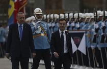 الرئيس التركي إردوغان ورئيس الوزراء السويدي أولف كريسترسون في أنقرة