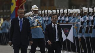 الرئيس التركي إردوغان ورئيس الوزراء السويدي أولف كريسترسون في أنقرة