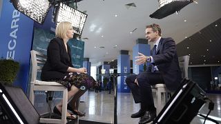 Ο Πρωθυπουργός Κυριάκος Μητσοτάκης παραχώρησε συνέντευξη στην τηλεόραση του Bloomberg και στη δημοσιογράφο Francine Lacqua, στo Σαρμ Ελ Σέιχ της Αιγύπτου