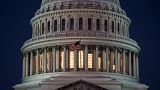 Вашингтонский Капитолий, где заседает Конгресс США, в день выборов 8 ноября 2022 года.
