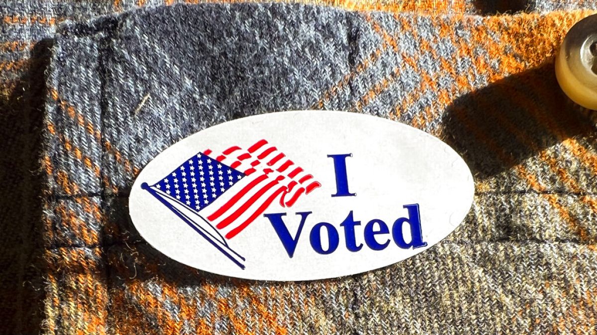 "Eu votei" lê-se em autocolante das eleições intercalares nos EUA