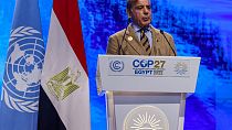Primeiro-ministro paquistanês discursa na COP27