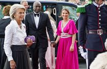 Norway's Princess Martha Louise and her fiance Durek Verrett