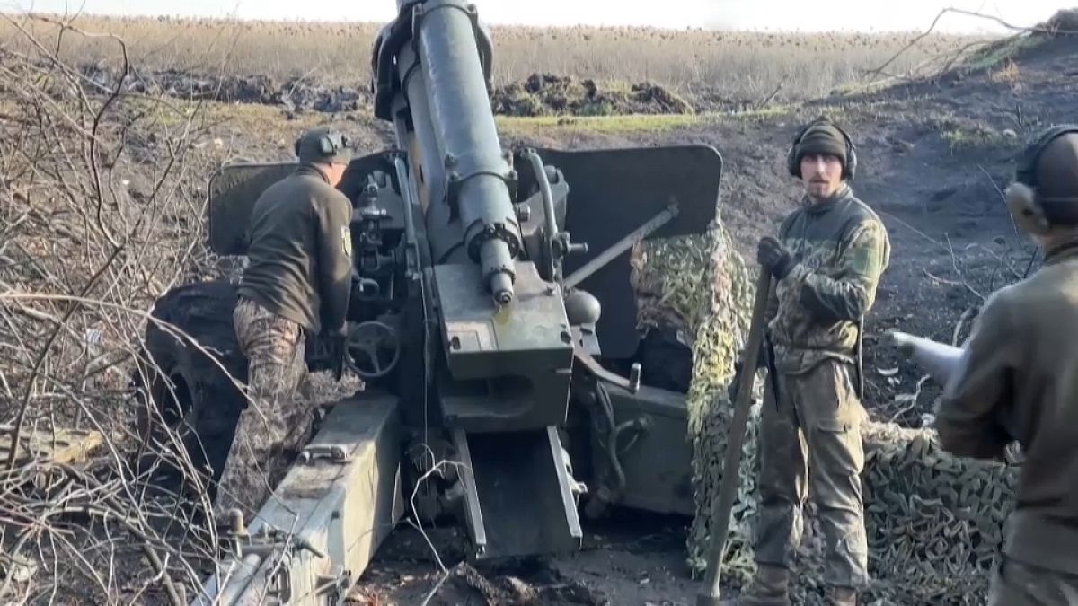 Ukrainische Soldaten im Raum Bachmut