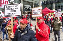 Manifestación en Bruselas contra la inflación