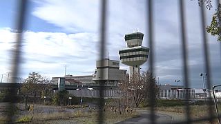 Torre de control del aeropuerto de Tegel, en Berlín.