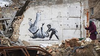 Граффити Бэнкси в Украине