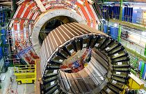 The magnet core of the world's largest superconducting solenoid magnet at CERN's Large Hadron Collider (LHC) on March 22, 2007.