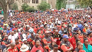 South Africa gov't workers strike over wages