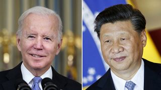 الرئيس الأميركي جو بايدن والرئيس الصيني شي جينبيغ