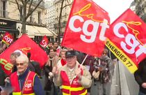 Zu dem Streik in Paris hatte unter anderem die Gewerkschaft CGT aufgerufen.