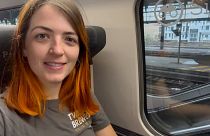 Euronews Travel report Hannah Brown on a TGV train in France.