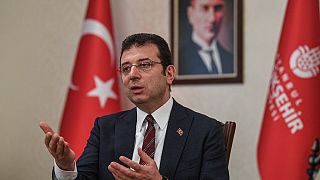 Ekrem Imamoglu le 2 avril 2020, à Istanbul (Turquie).