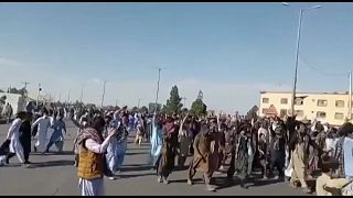 Антиправительственная демонстрация в городе Хаш на юго-востоке Ирана