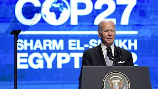 Joe Biden amerikai elnök felszólalt a COP27-en