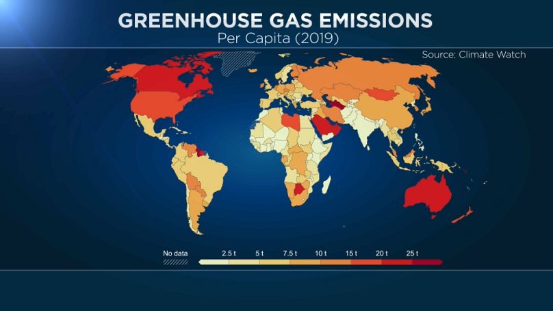 Source : Climate Watch via Euronews