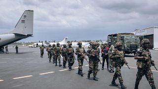 First batch of Kenyan troops land in DR Congo's war-torn east