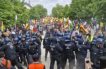 La manifestazione a Berlino