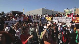 Manifestation pour le climat en marge de la COP27, à Charm el-Cheikh, en Egypte, samedi 12 novembre 2022.