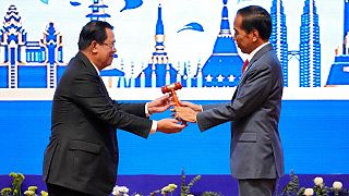 La cérémonie de clôture du sommet de l'ASEAN à Phnom Penh, au Cambodge, 13/11/2022