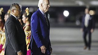 US-Präsident Joe Biden bei seiner Ankunft in Bali, Indonesien