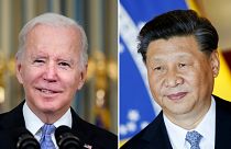 الرئيس الأمريكي جو بايدن والرئيس الصيني شي جينبينغ.