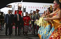 G20 csúcstalálkozóra érkező állam- és kormányfők Balin