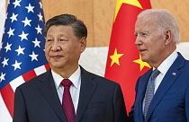 Xi Jinping com Joe Biden em Bali