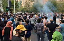 عکس آرشیوی از تجمع اعتراضی مهر ماه ۱۴۰۱ در تهران
