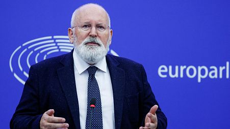 European Commission Vice-President Frans Timmermans speaks during a news conference on high energy prices, at the European Parliament in Strasbourg, France September 14, 2022