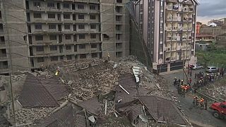 انهيار مبنى قيد البناء في العاسمة الكينية نيروبي.