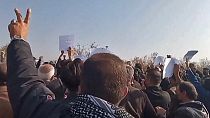 صورة أرشيفية لمظاهرة في محافظة كردستان الإيرانية