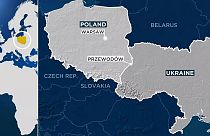 محل وقوع حادثه در لهستان