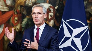 NATO Secretary General Jens Stoltenberg in Rome Thursday, Nov. 10, 2022.